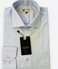 Camisa Premium - Azul Claro Maquinetado