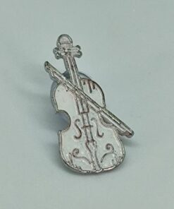 Broche Pin Violino Branco com Arco