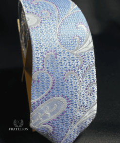 Gravata listrada azul M035